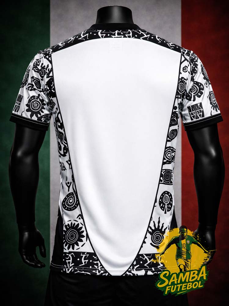 Maillot du Mexique "Ritual" noir et blanc