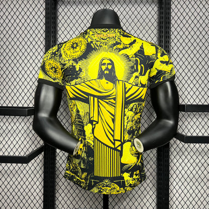 MAILLOT DU BRÉSIL "JÉSUS-CHRIST" BLEU/NOIR