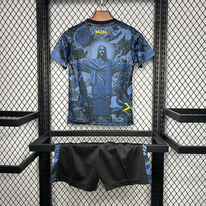 MAILLOT DU BRÉSIL "JÉSUS-CHRIST" GRIS/NOIR