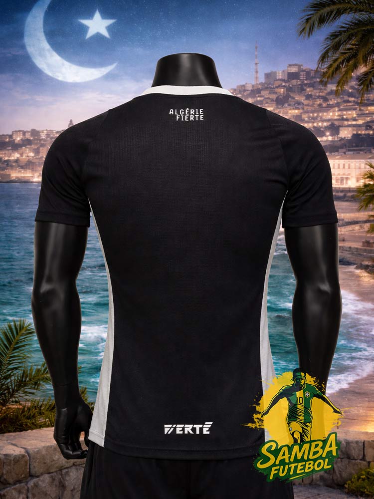 Maillot pirate de l'Algérie, couleur noir, vue de dos