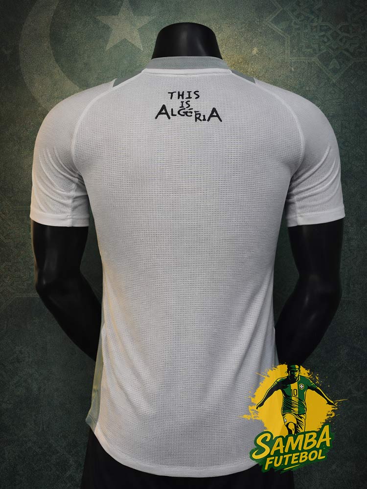 Maillot d'Algérie "Zellige" blanc de dos