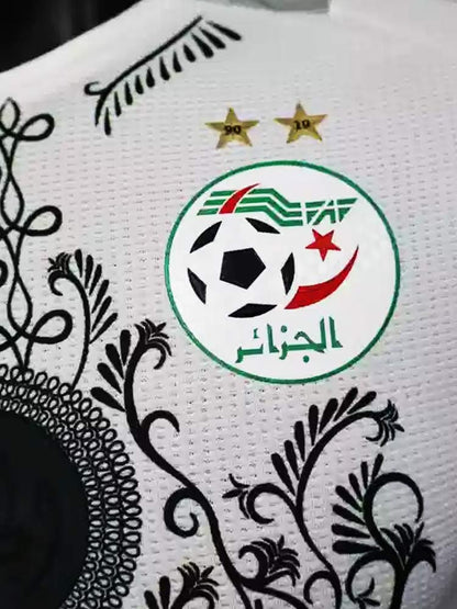 Maillot d'Algérie "Zellige" blanc de face