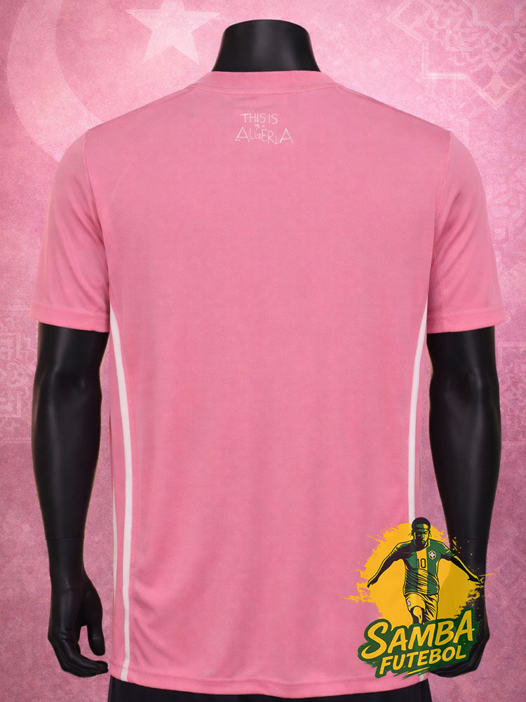 Maillot d'Algérie "Zellige" rose de dos