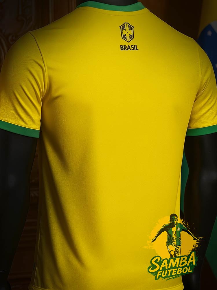 Dos du maillot du Brésil jaune de Jésus-Christ