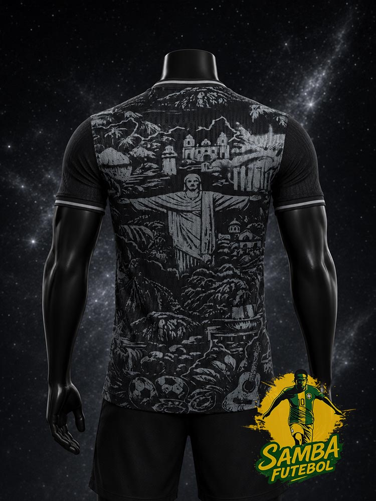 BRAZIL "JESUS CHRIST" BLACK JERSEY