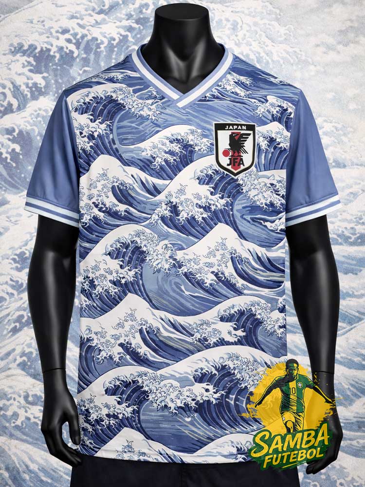 MAILLOT JAPON "LA GRANDE VAGUE DE KANAGAWA"