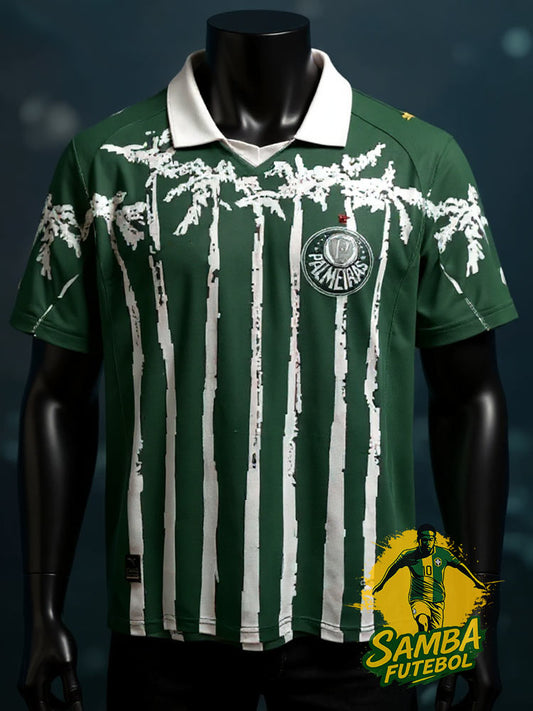 Maillot spécial de Palmeiras vert avec palmiers brésiliens
