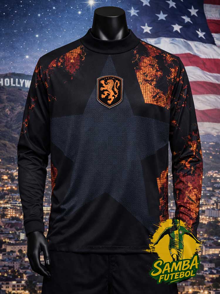 Maillot de gardien des Pays-Bas Coupe du Monde 2026