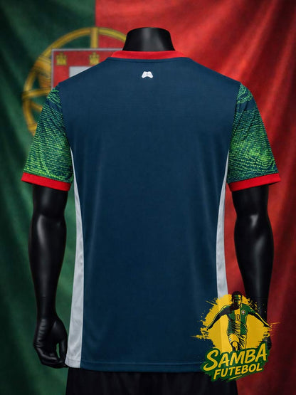 Maillot Portugal Campeão 2026 dos – vert intense texture graphique avec col rouge