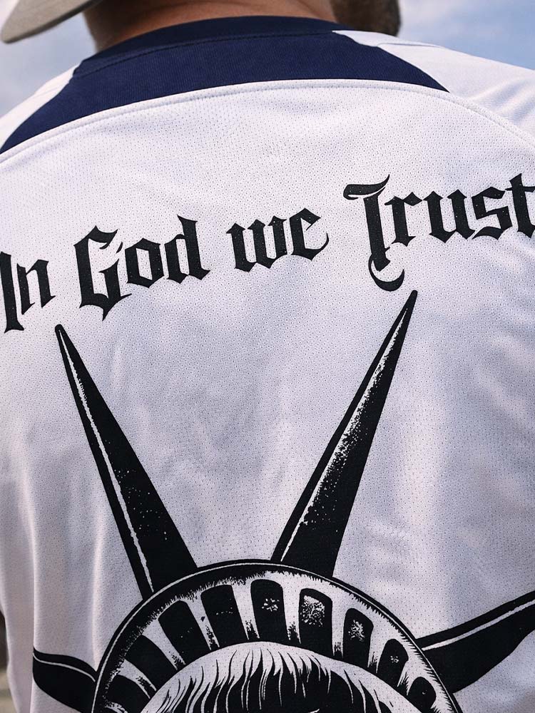 Maillot des USA blanc avec la statue de la liberté