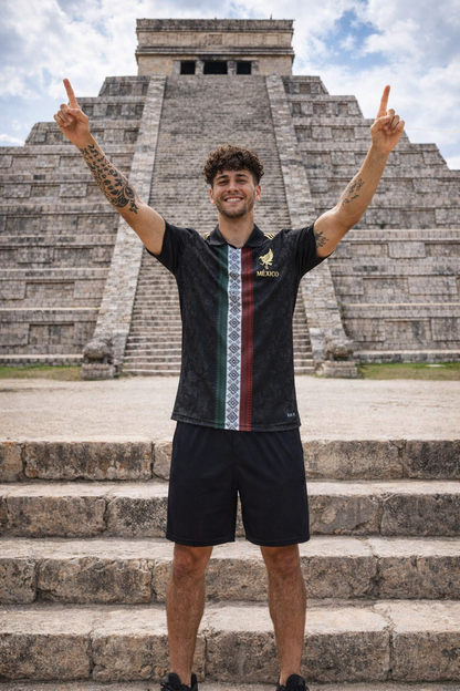 Touriste avec un maillot du Mexique