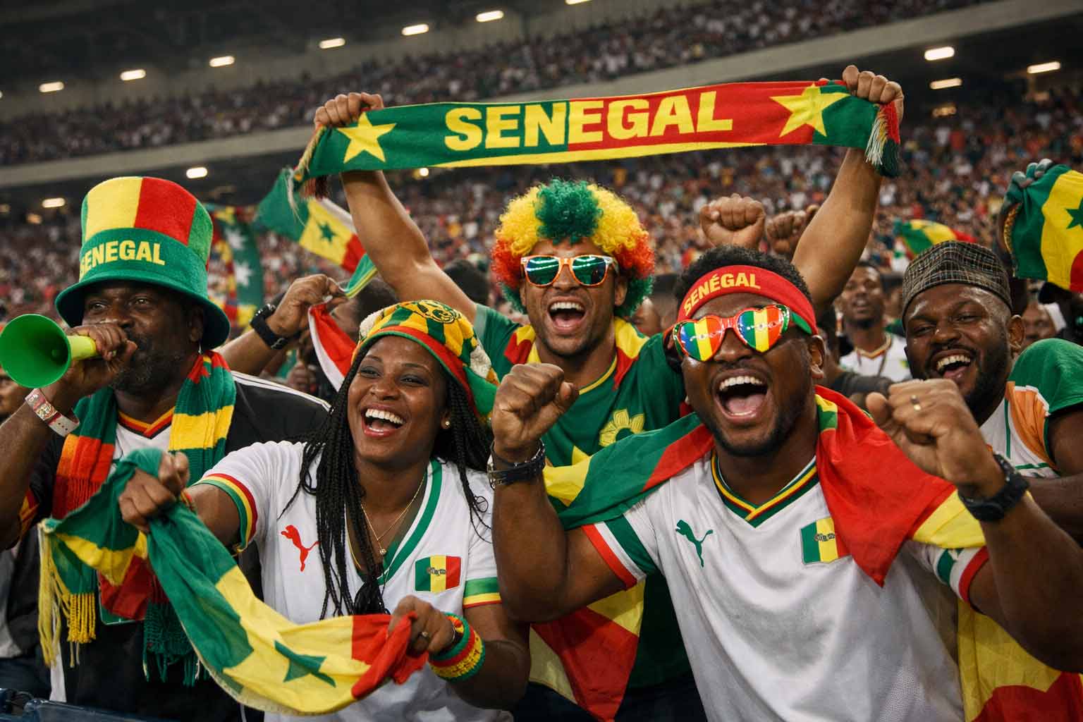 Supporters sénégalais à la CAN